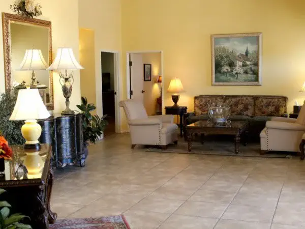 Sitting area with sofas and chairs