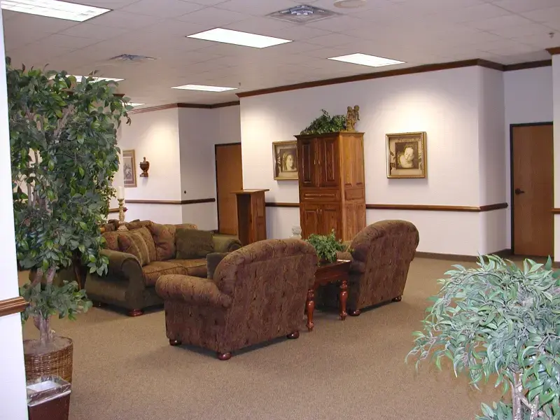 Seating area with armchairs